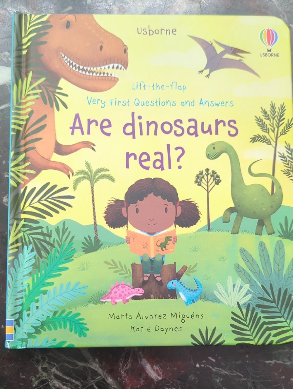 Usborne Are Dinosaurs Real? Lift-the-Flap Board Book - Yellow